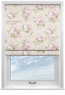 Shabby Chic by Rachel Ashwell Rose Chintz, Pink - Roman Blind